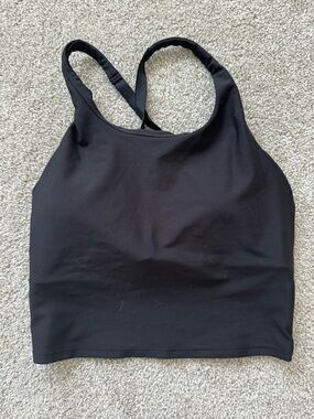 Black Women’s Racerback Crop Tank
